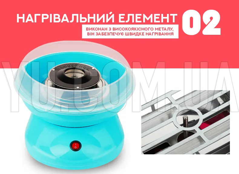 Аппарат для приготовления сладкой ваты Cotton Candy Maker 